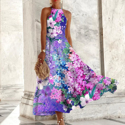 Vera - Ärmelloses Maxikleid mit Neckholder