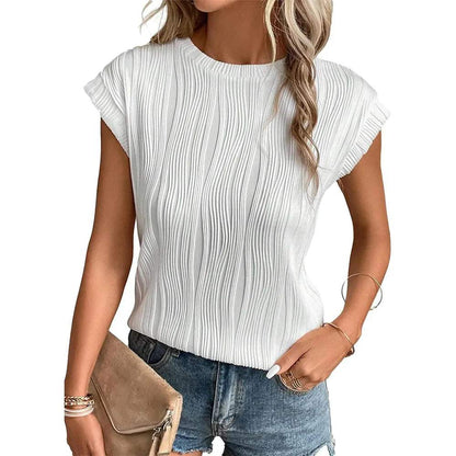 Damen-T-Shirt - Gestreift - Kurze Ärmel - Perfekt für den Casual-Look
