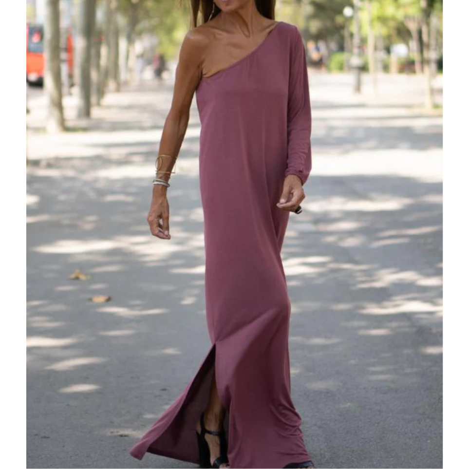 Elegantes und leichtes Kleid mit einer Schulter