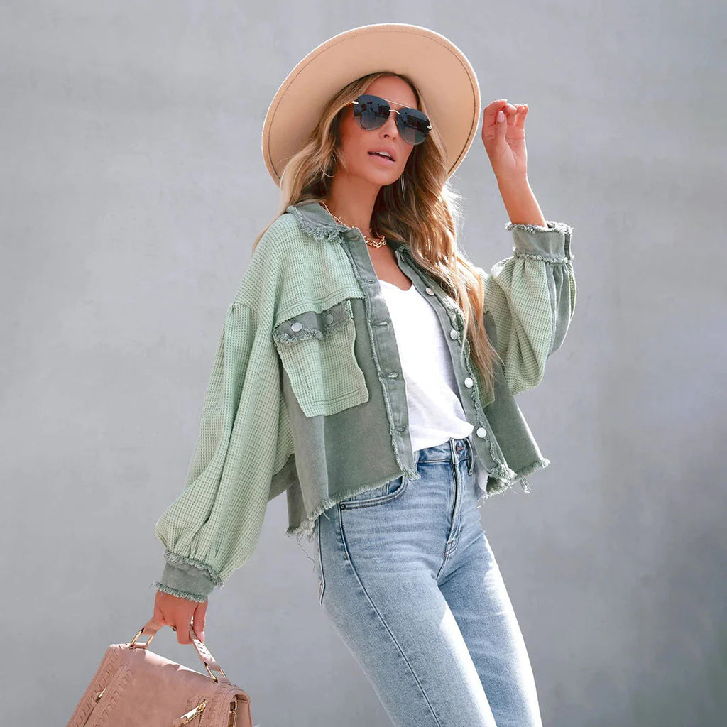 Melanie - Freizeitjacke mit Puffärmeln für Frauen