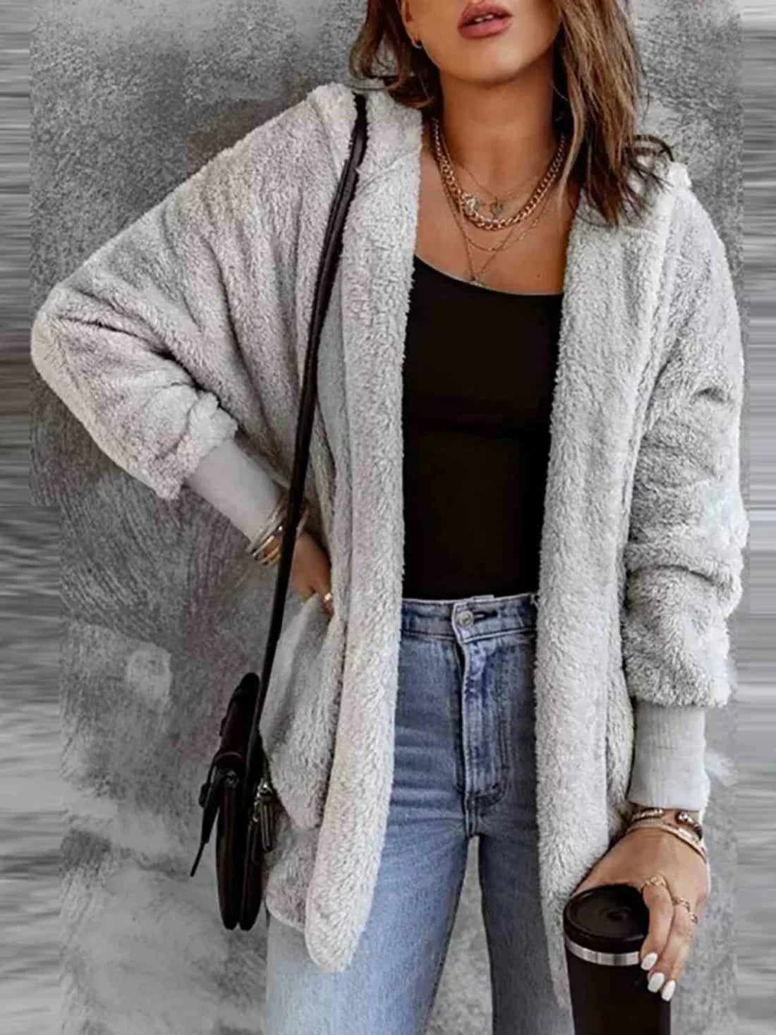 Pamela - Fleece-Mantel