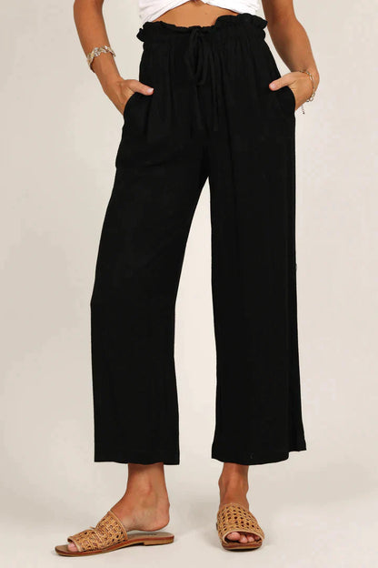 Bequeme gerade geschnittene Hose für Damen