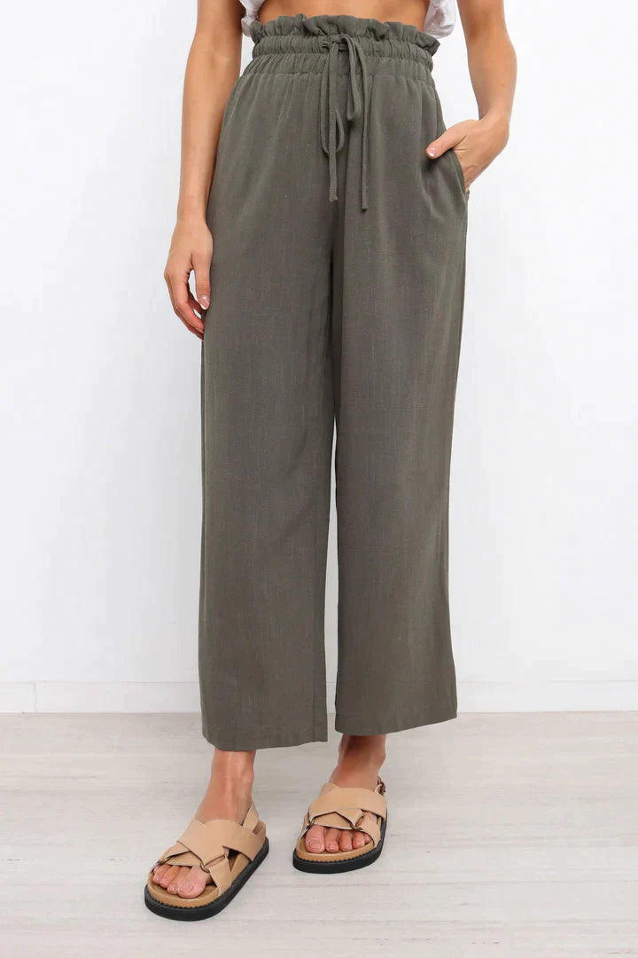Bequeme gerade geschnittene Hose für Damen