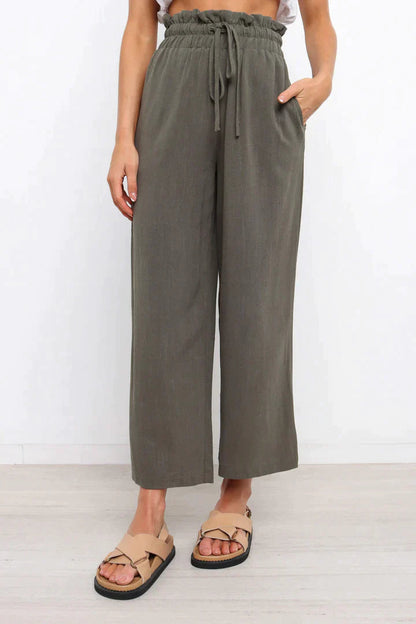 Bequeme gerade geschnittene Hose für Damen