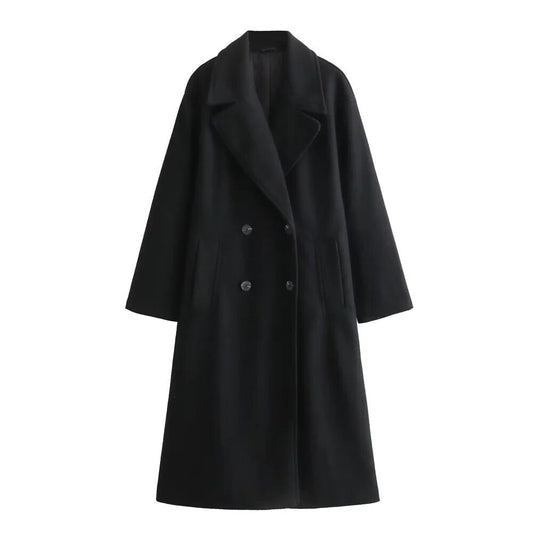 Schicke lange Jacke für Frauen | Elegantes Design - Warmer Wintermantel