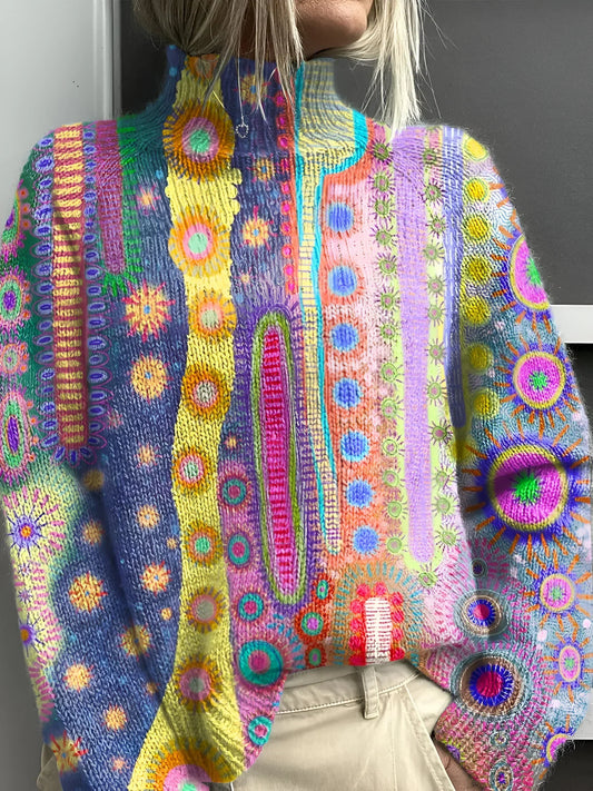Clyth™ | Bunte Strickpullover mit Rollkragen