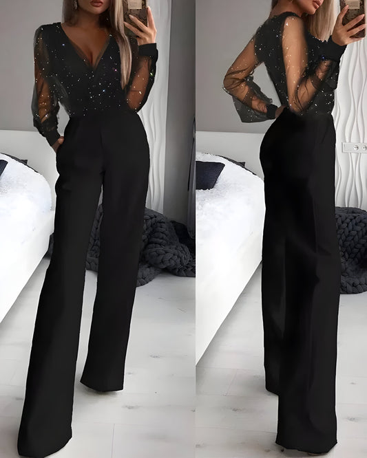 Edric | Jumpsuit mit transparenten Ärmeln