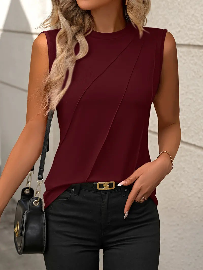 Saima - Ärmelloses Cropped Top für Frauen - Schick & mutig