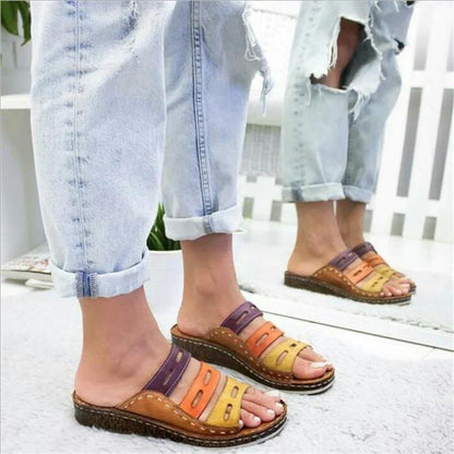 3color - hochwertige orthopädische sommersandalen mit gesundheitssohle