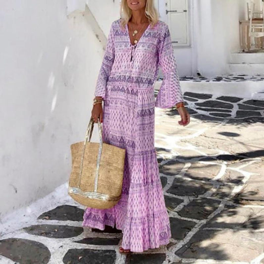 "Amilia" Boho-Maxikleid
