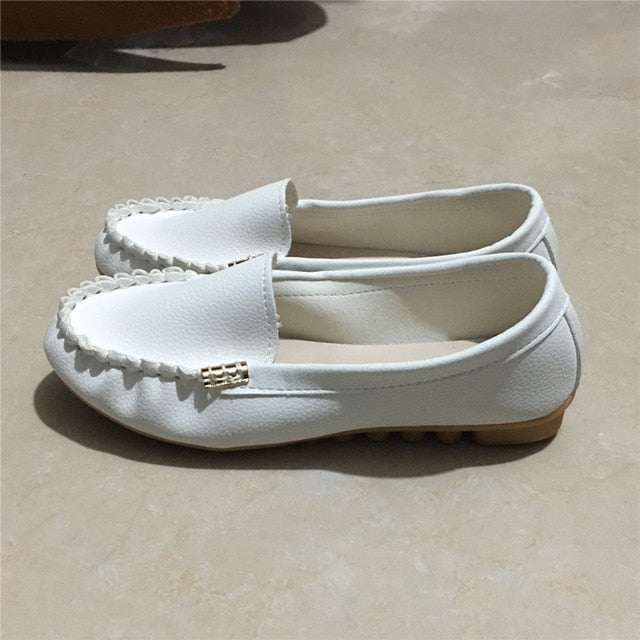 Slip-On Loafers aus Wildlederimitat