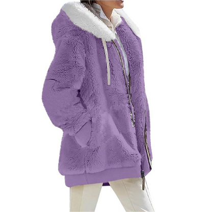 Sarah Cashmere Fleece-Strickjacke | Sleek & Fashionable