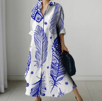 Madeline - Bedrucktes Kleid für Frauen