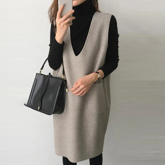 Rafy™ | Elegantes dickes ärmelloses Kleid