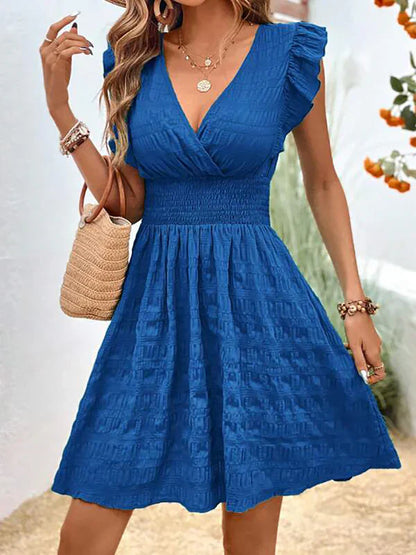 Carmelita - Freizeitkleid mit gerafften Ärmeln