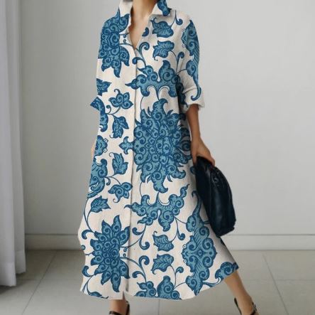 Mabel - Bedrucktes Kleid für Frauen