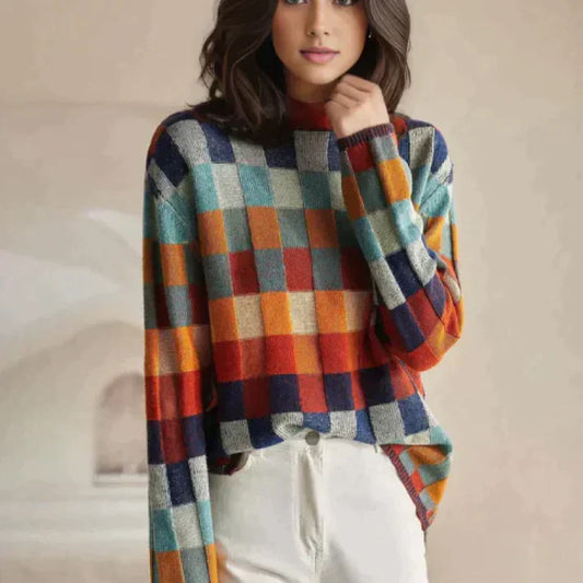 Sandrine - Rollkragenpullover Nähen Patchwork
