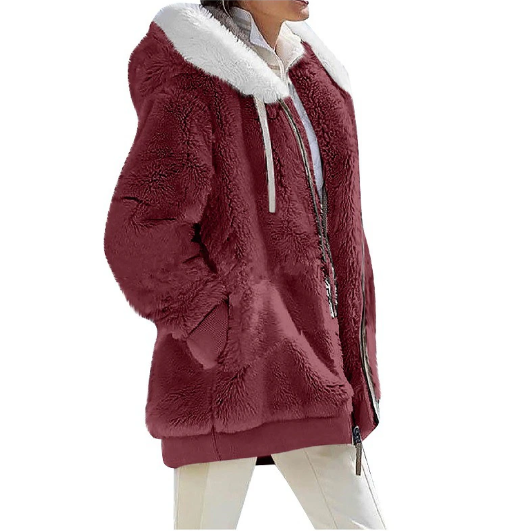 Sarah Cashmere Fleece-Strickjacke | Sleek & Fashionable
