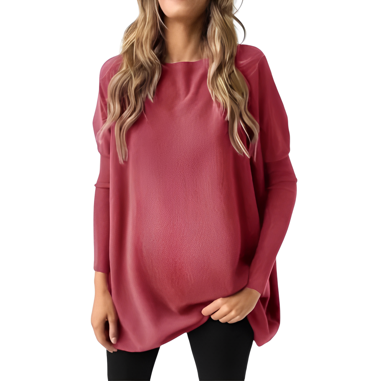 Leonie - Oversize-Hemd mit gewagter Krawatte für Frauen