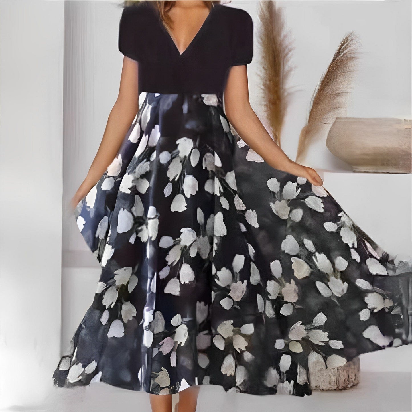 Geblümtes Kleid