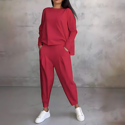 Mila - Bequemes 2-teiliges Set in Schwarz für Frauen