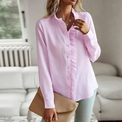 Bluse - Elegant - Luxuriöse Baumwolle - Perfekt für formelle Anlässe