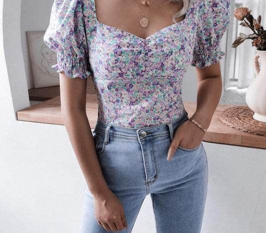 Shanaya Shirt mit Puffärmeln | Ein fröhliches & sommerliches Shirt