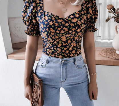 Shanaya Shirt mit Puffärmeln | Ein fröhliches & sommerliches Shirt