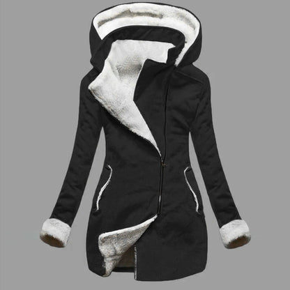 Amelia - Kapuzenjacke mit Reißverschlusstaschen für Frauen