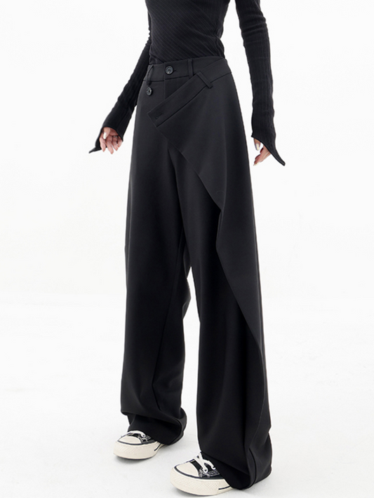 Weite asymmetrische Hose
