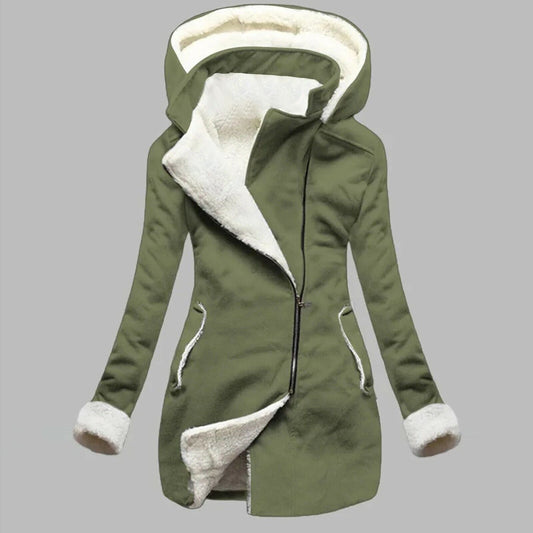 Amelia - Kapuzenjacke mit Reißverschlusstaschen für Frauen