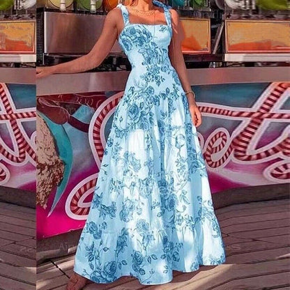 Claudia - Maxikleid mit Blumendruck