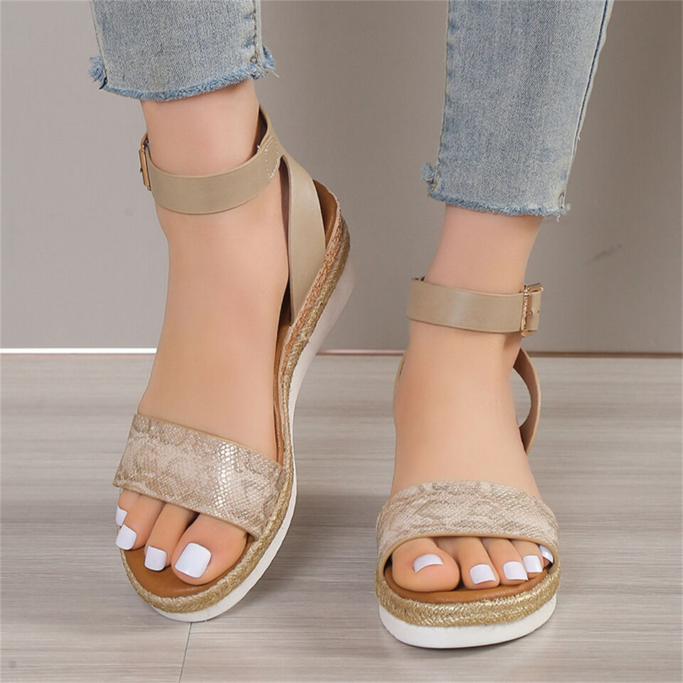 Addison - Damen-Sandalen mit Schlangenhautmuster