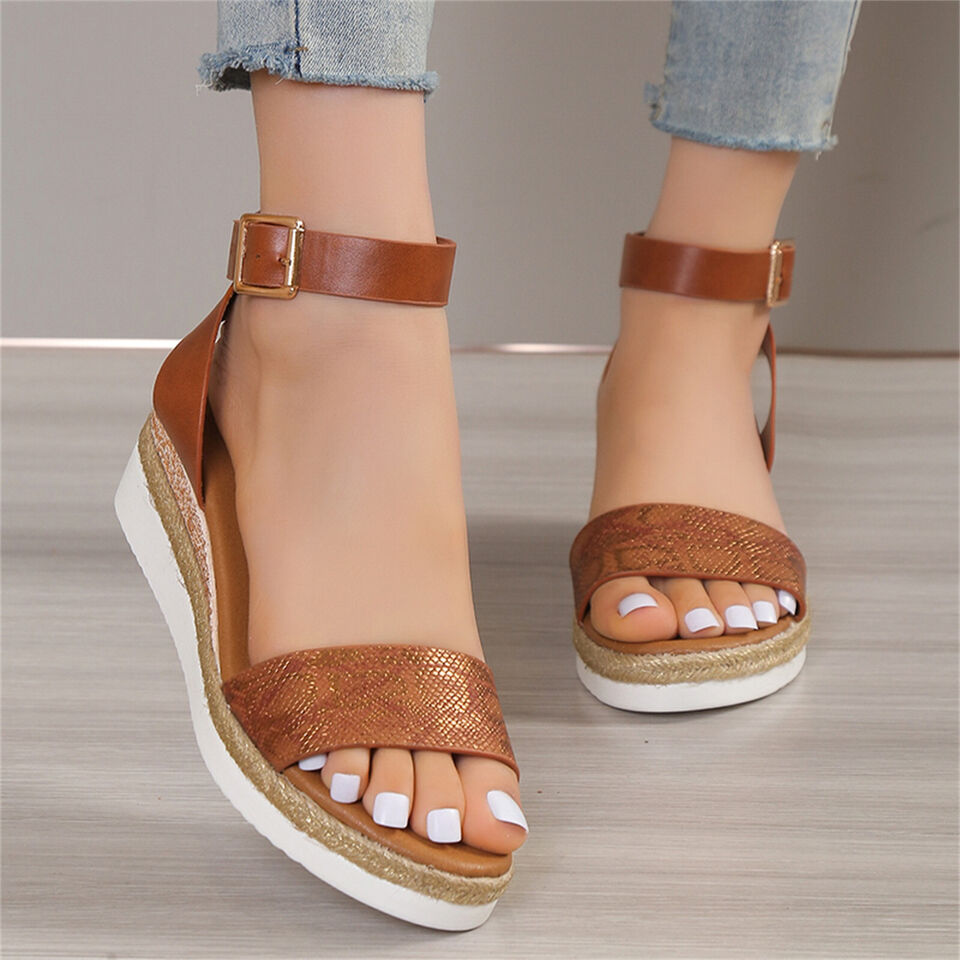 Addison - Damen-Sandalen mit Schlangenhautmuster