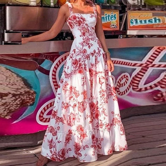 Claudia - Maxikleid mit Blumendruck