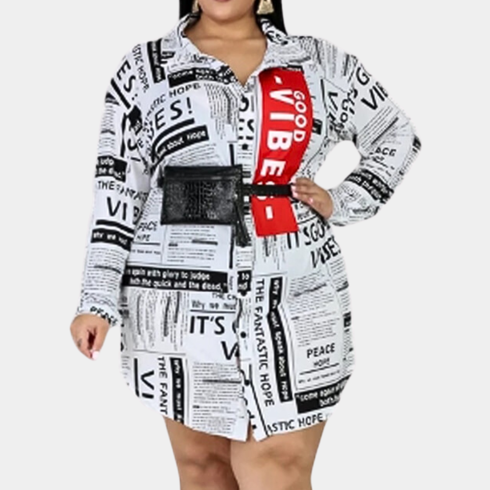 HINANO - Luxuriöses Print-Kleid für Damen