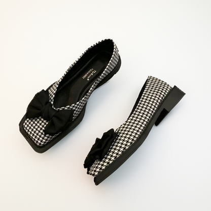 Quadratische Zehe Flacher Mund Slipper für Frauen Loafers