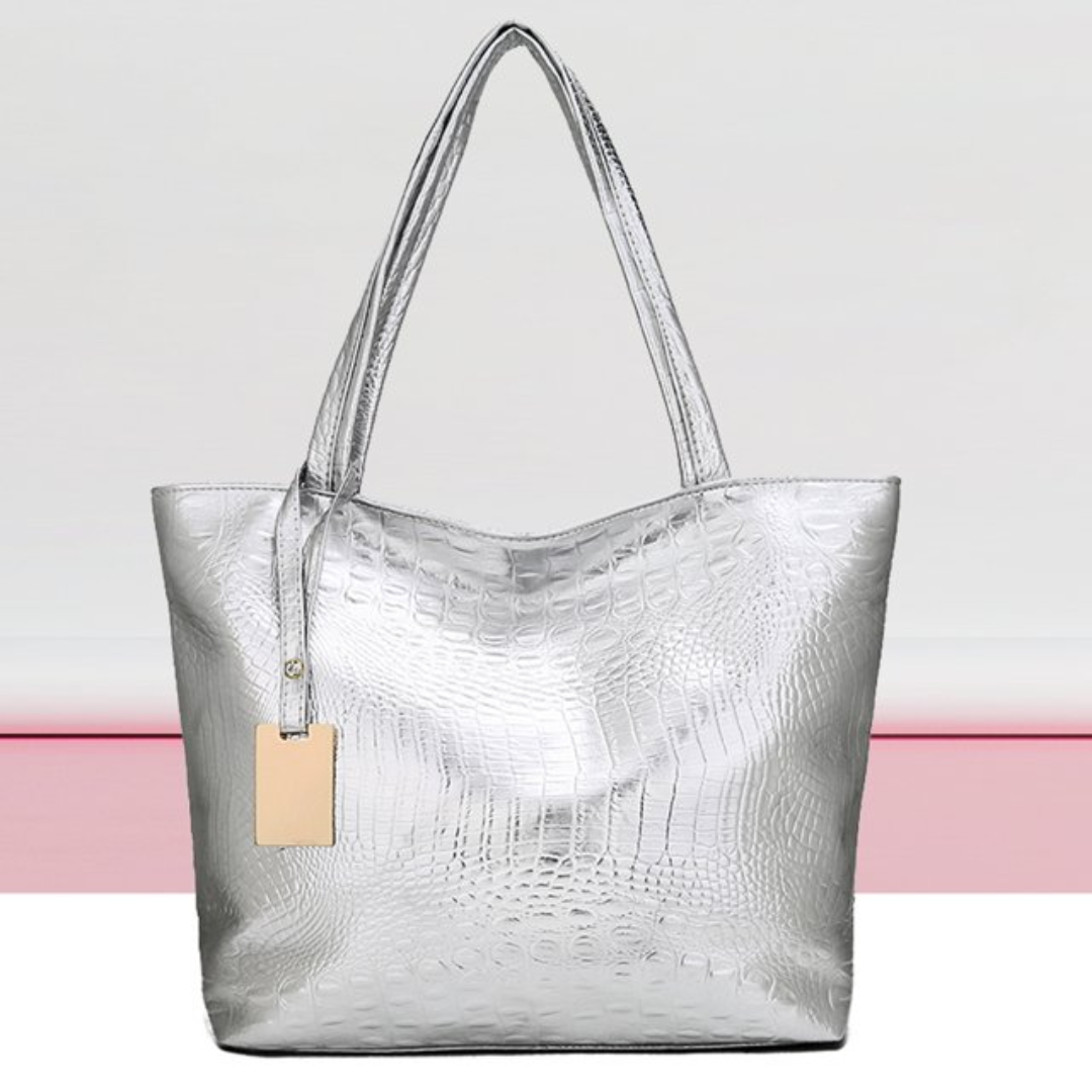 Isabella Umhängetasche | Geräumige Tasche mit Krokodildruck