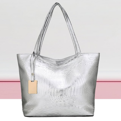 Isabella Umhängetasche | Geräumige Tasche mit Krokodildruck