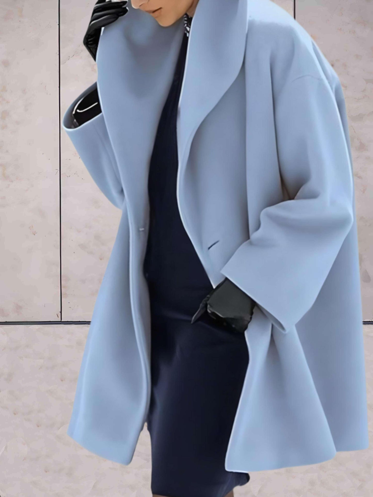 Hallie - eleganter lockerer Wintermantel