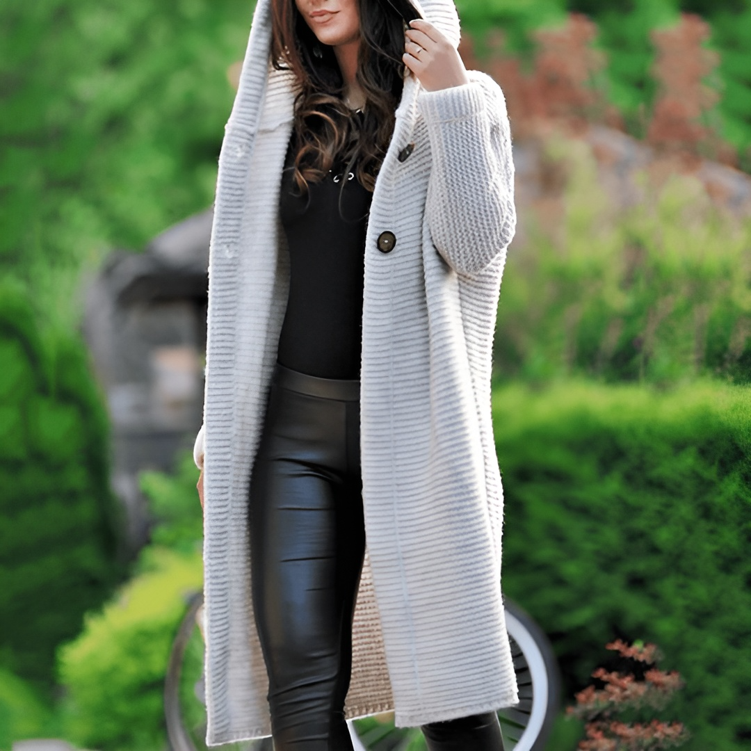 Annick | Elegante, lange Strickjacke