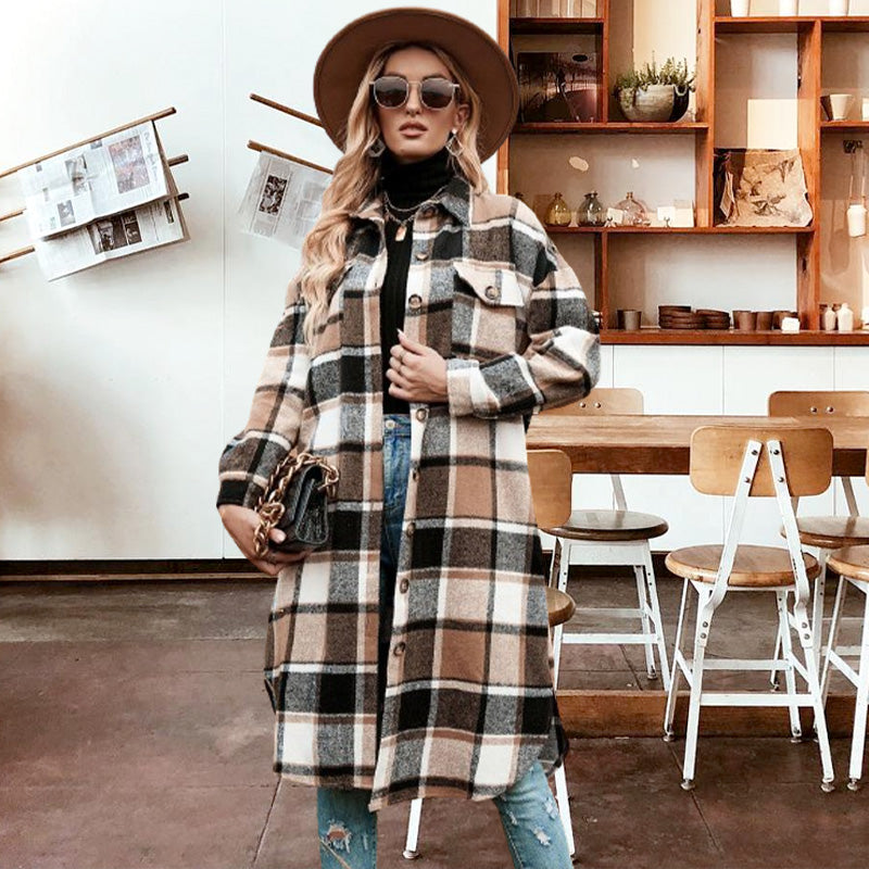 Rinelle - Anspruchsvolle karierte Jacke für Frauen