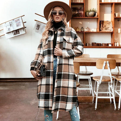 Rinelle - Anspruchsvolle karierte Jacke für Frauen