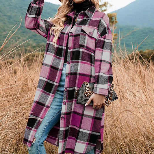 Rinelle - Anspruchsvolle karierte Jacke für Frauen
