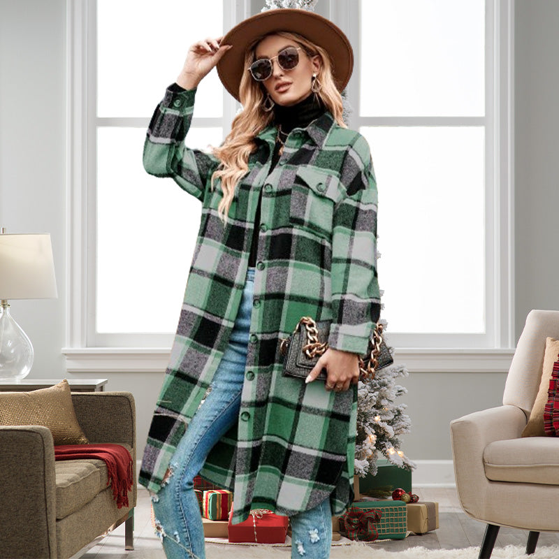 Rinelle - Anspruchsvolle karierte Jacke für Frauen