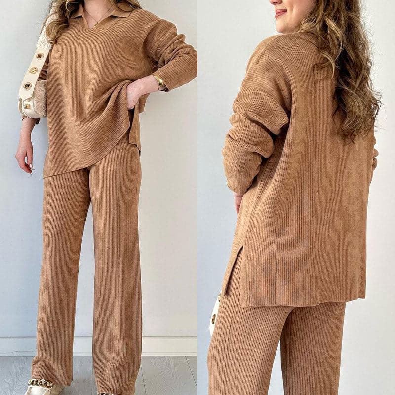 Melanette - Lässiges Hemd- und Hosenset für Frauen