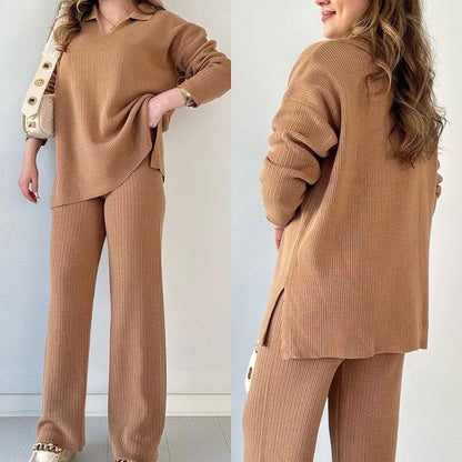 Melanette - Lässiges Hemd- und Hosenset für Frauen