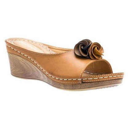 Ximena® | Bequeme Blumen-Sandalen aus Leder