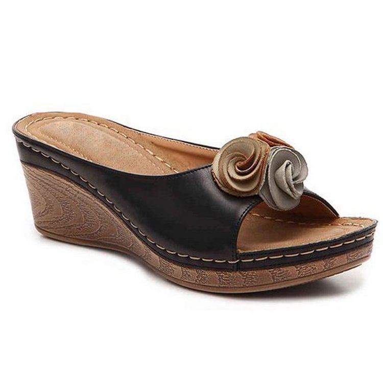 Ximena® | Bequeme Blumen-Sandalen aus Leder