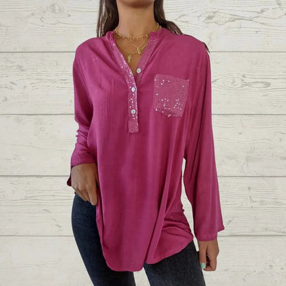Abenis - Glamouröses Pailletten-Top für Frauen